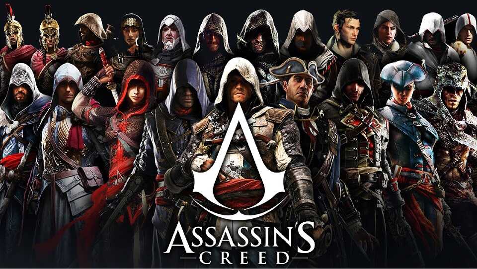 The characters over Assassin's Creed game series