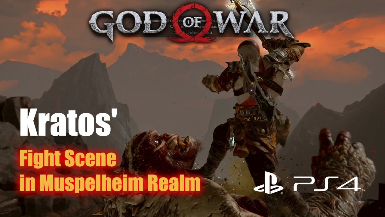 God of War 4: Kratos's immortal fight scenes